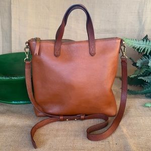 Madewell Zip-Top crossbody Leather Purse